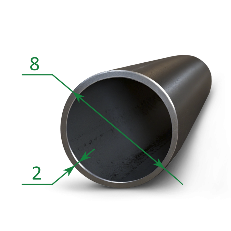 Труба бесшовная холоднодеформированная 8x2