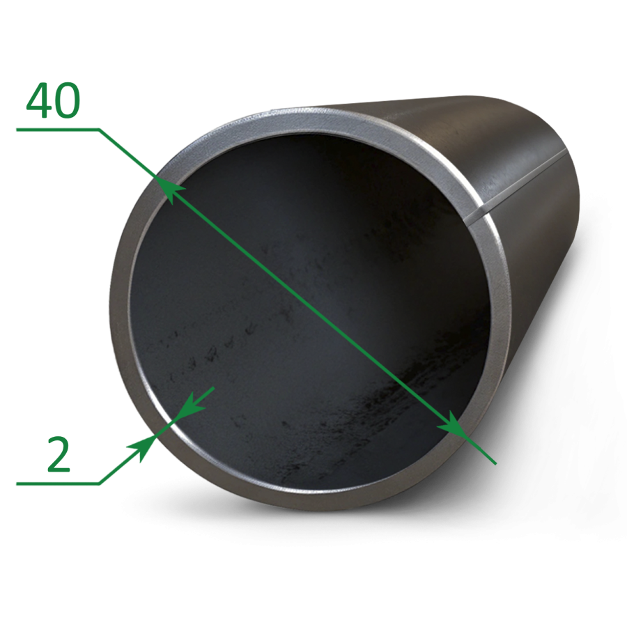 Труба электросварная прямошовная 40x2