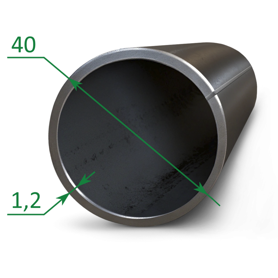 Труба электросварная прямошовная 40x1.2