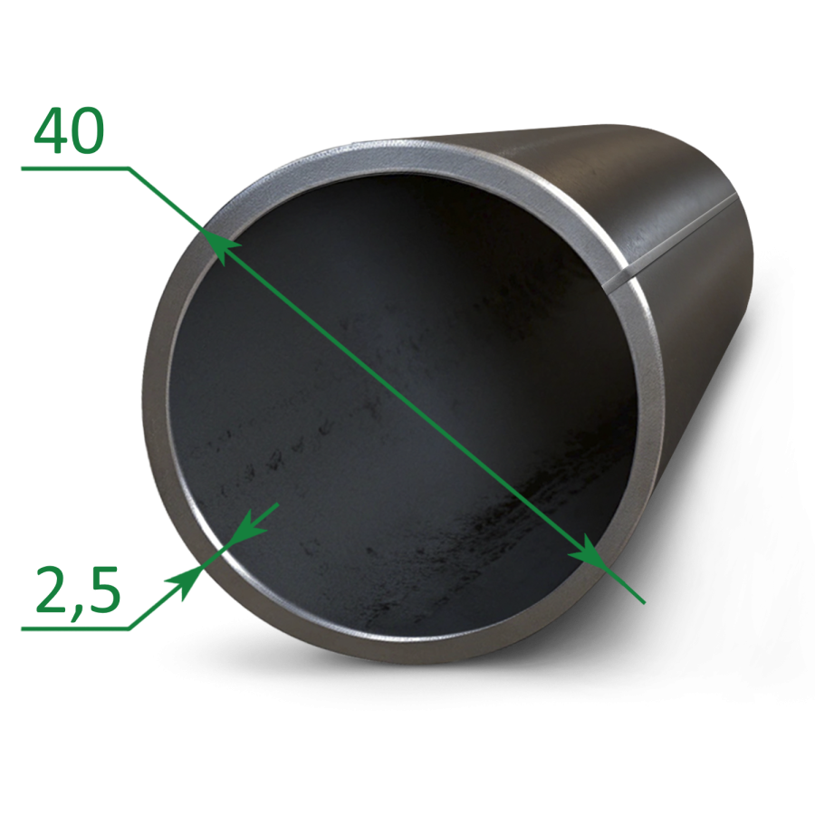 Труба электросварная прямошовная 40x2.5