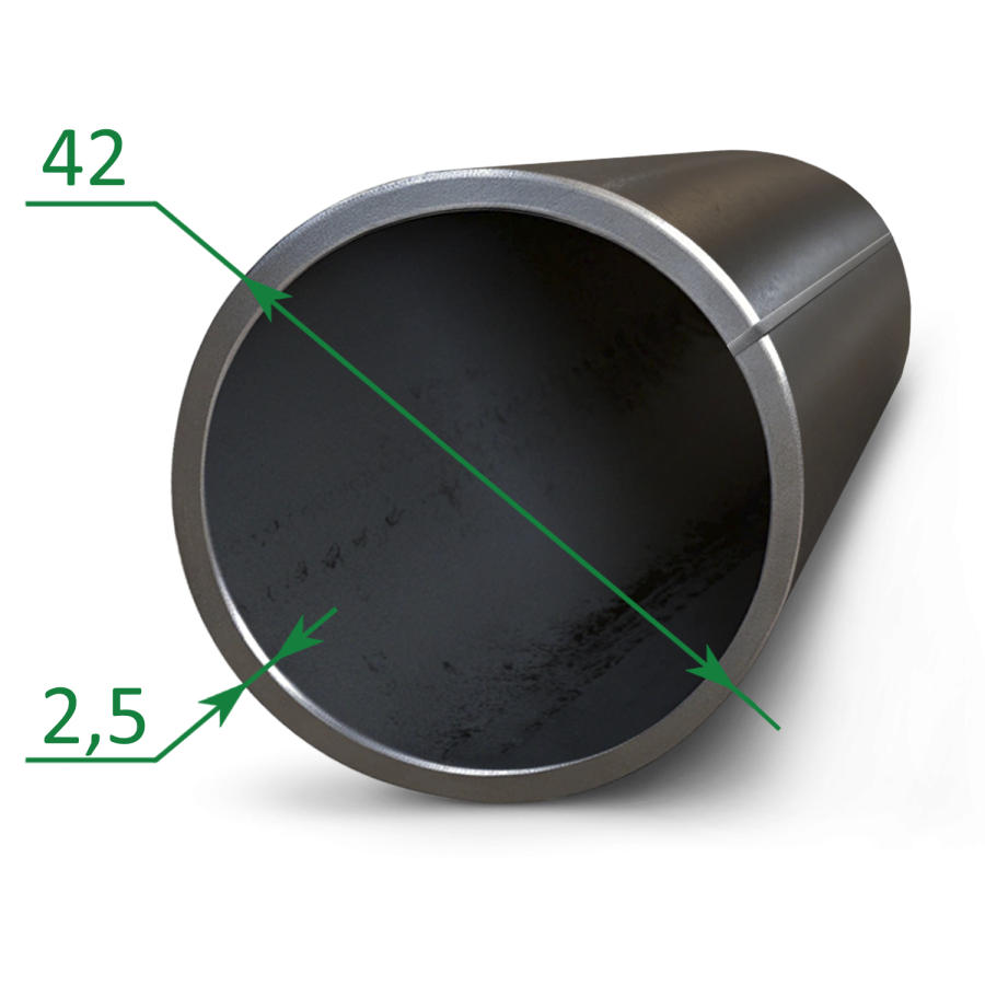 Труба электросварная прямошовная 42x2.5