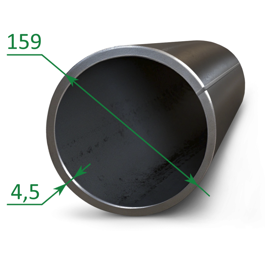 Труба электросварная прямошовная 159x4.5