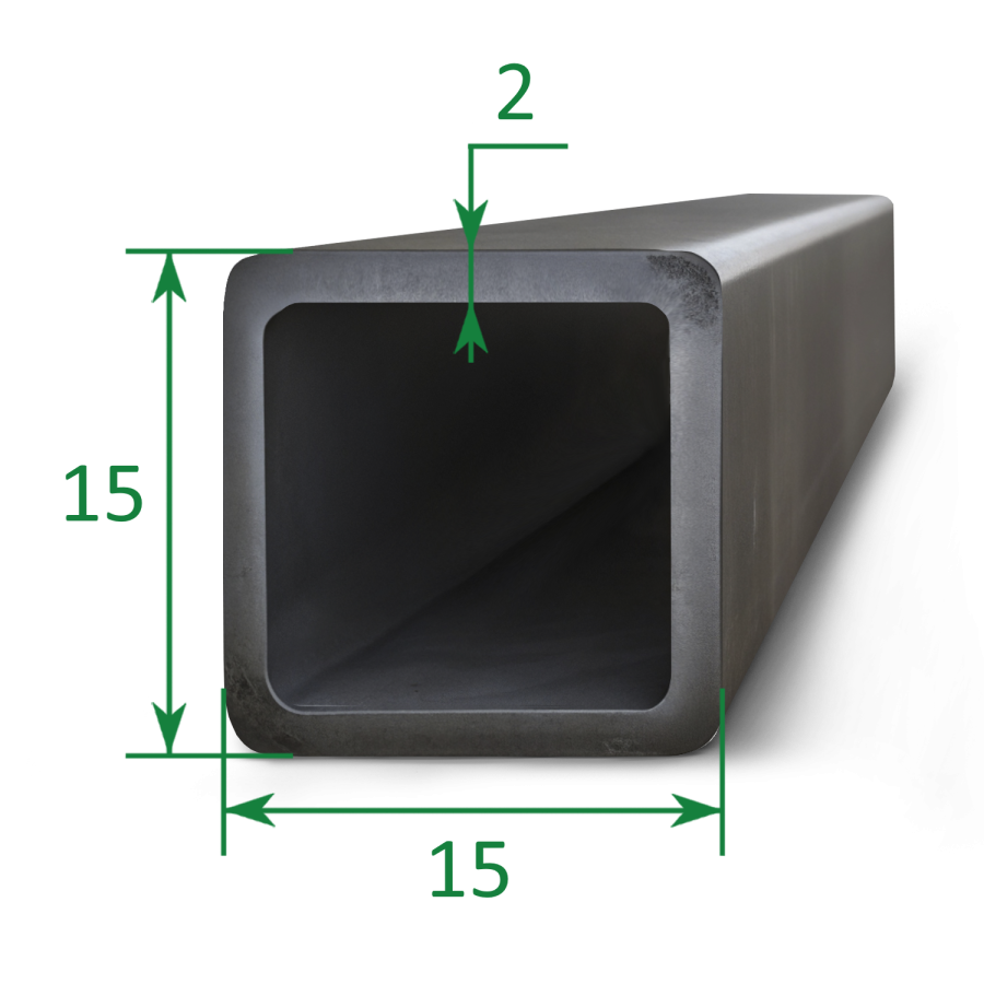 Труба профильная квадратная 15х15x2