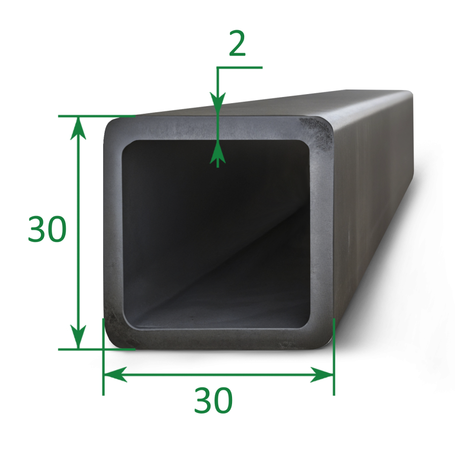 Труба профильная квадратная 30х30x2