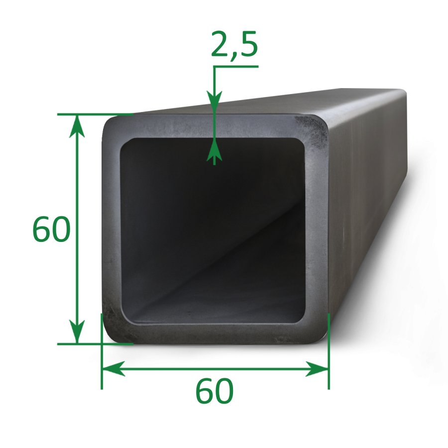 Труба профильная квадратная 60х60x2.5
