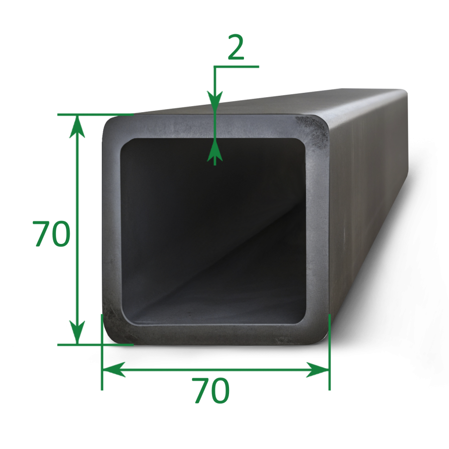 Труба профильная квадратная 70х70x2