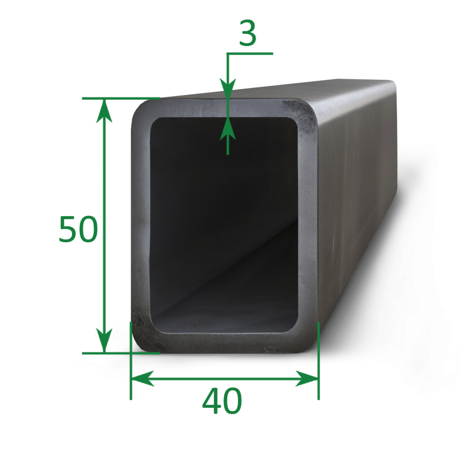 Труба профильная прямоугольная 50x40x3