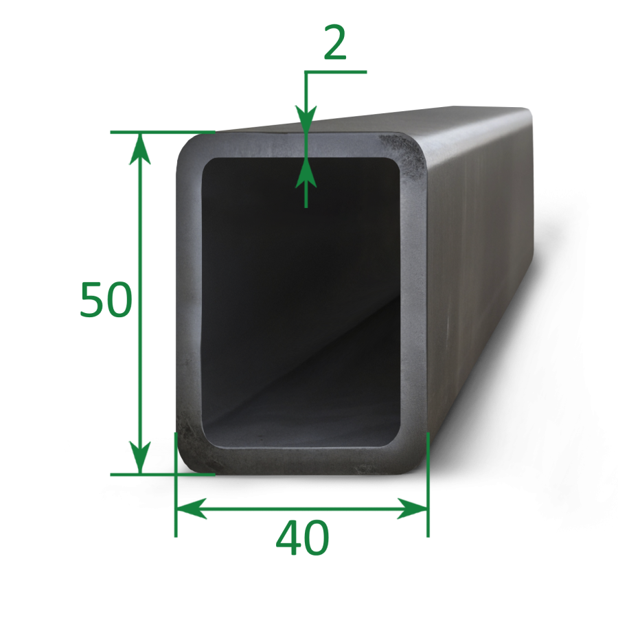 Труба профильная прямоугольная 50x40x2