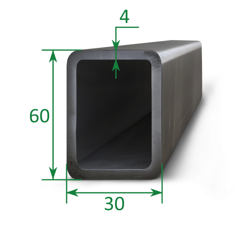 Труба профильная прямоугольная 60x30x4