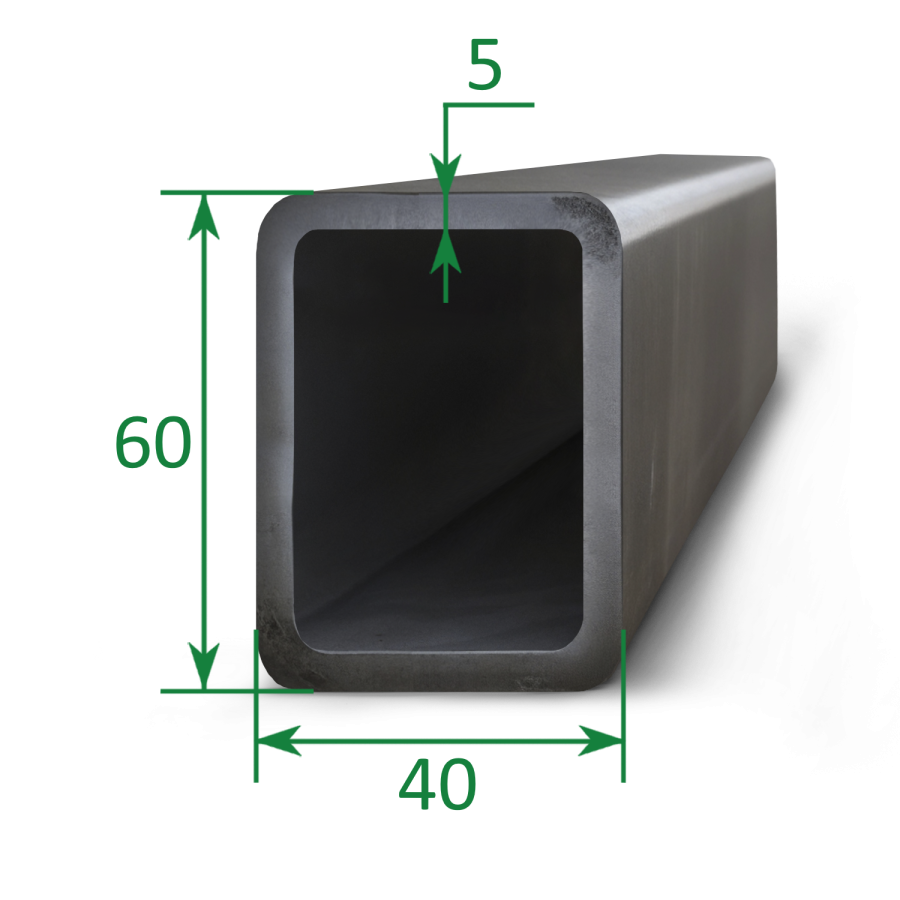 Труба профильная прямоугольная 60x40x5