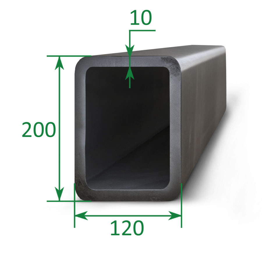 Труба профильная прямоугольная 200x120x10