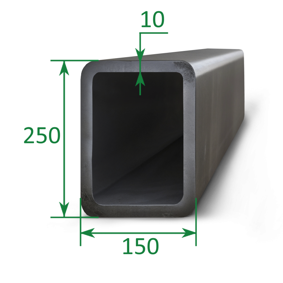 Труба профильная прямоугольная 250x150x10