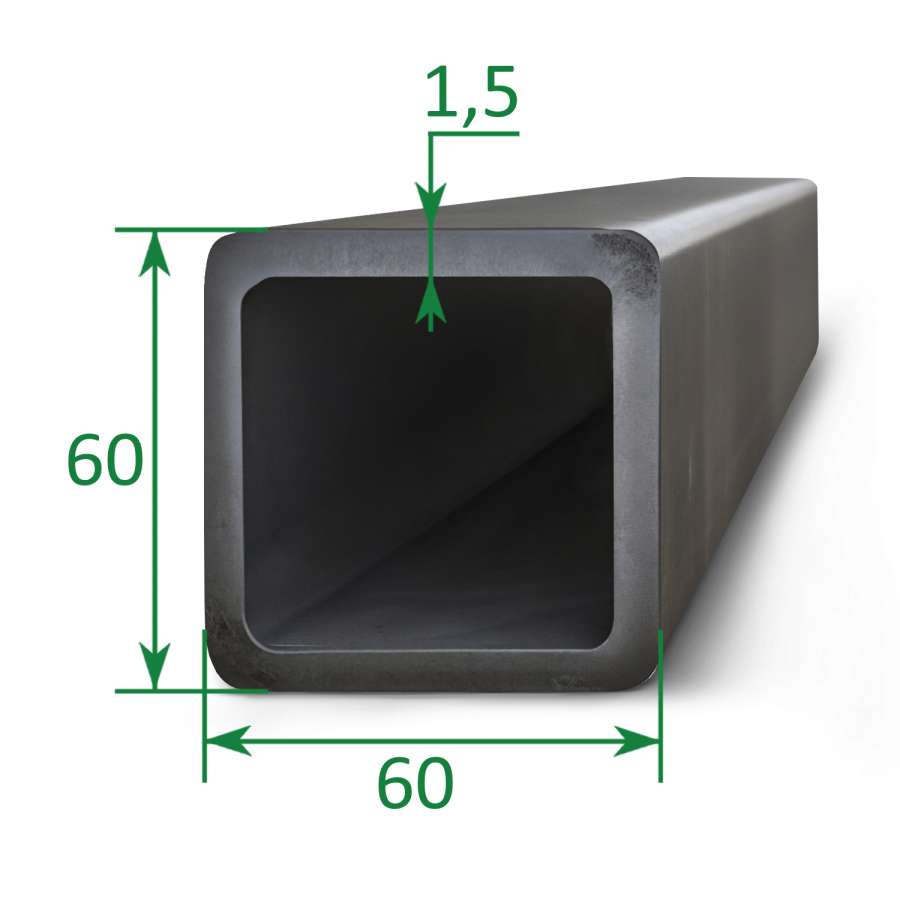 Труба профильная квадратная 60х60x1.5