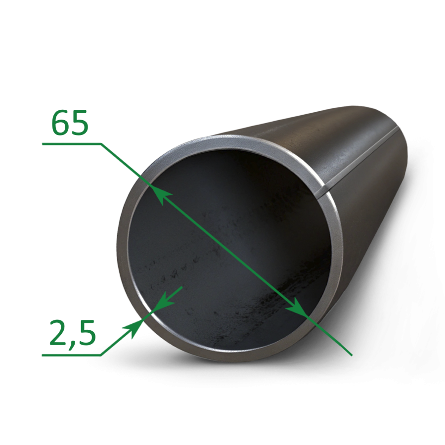 Труба ВГП водогазопроводная Ду 65x2.5