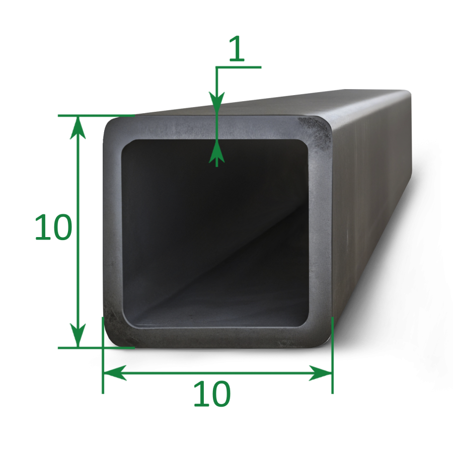 Труба профильная квадратная 10х10x1