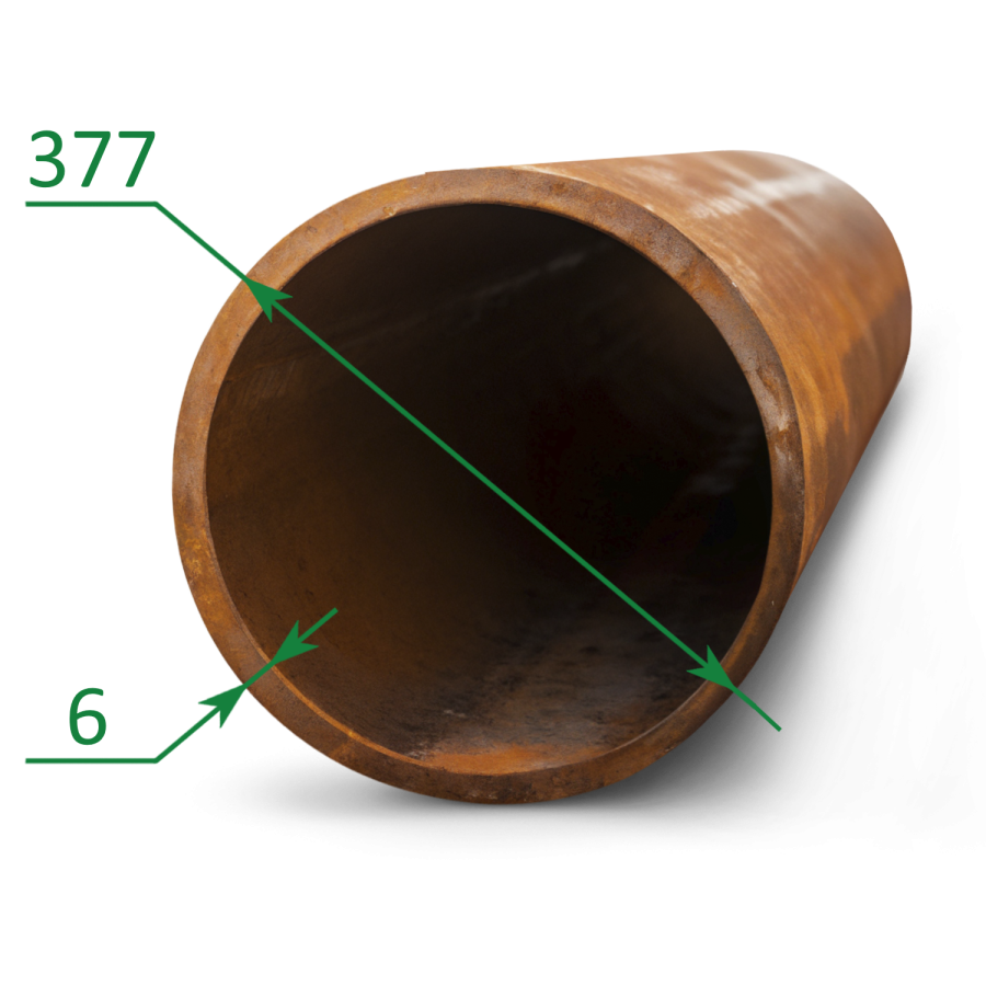 Труба лежалая 377х6