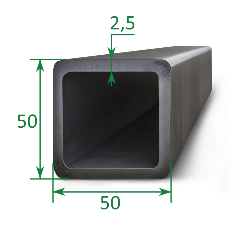 Труба профильная квадратная 50х50x2.5