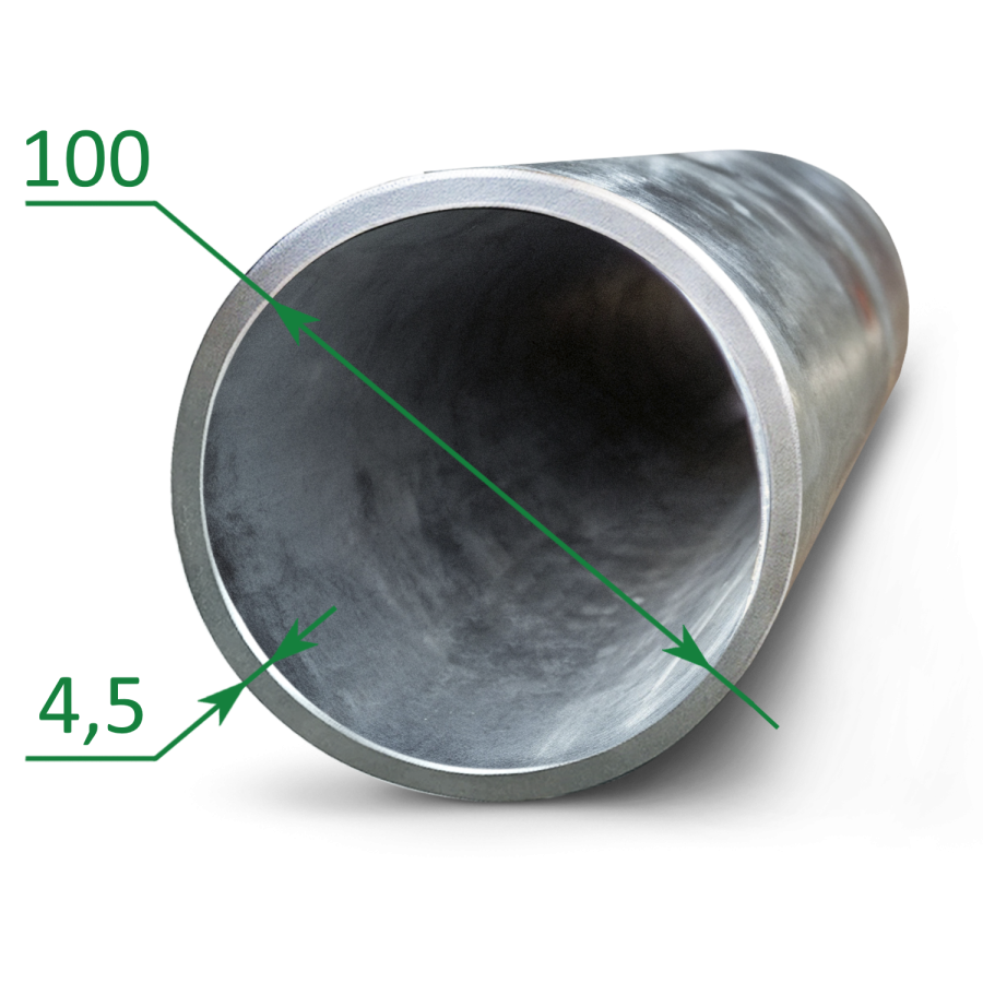 Труба оцинкованная ВГП Ду 100x4.5