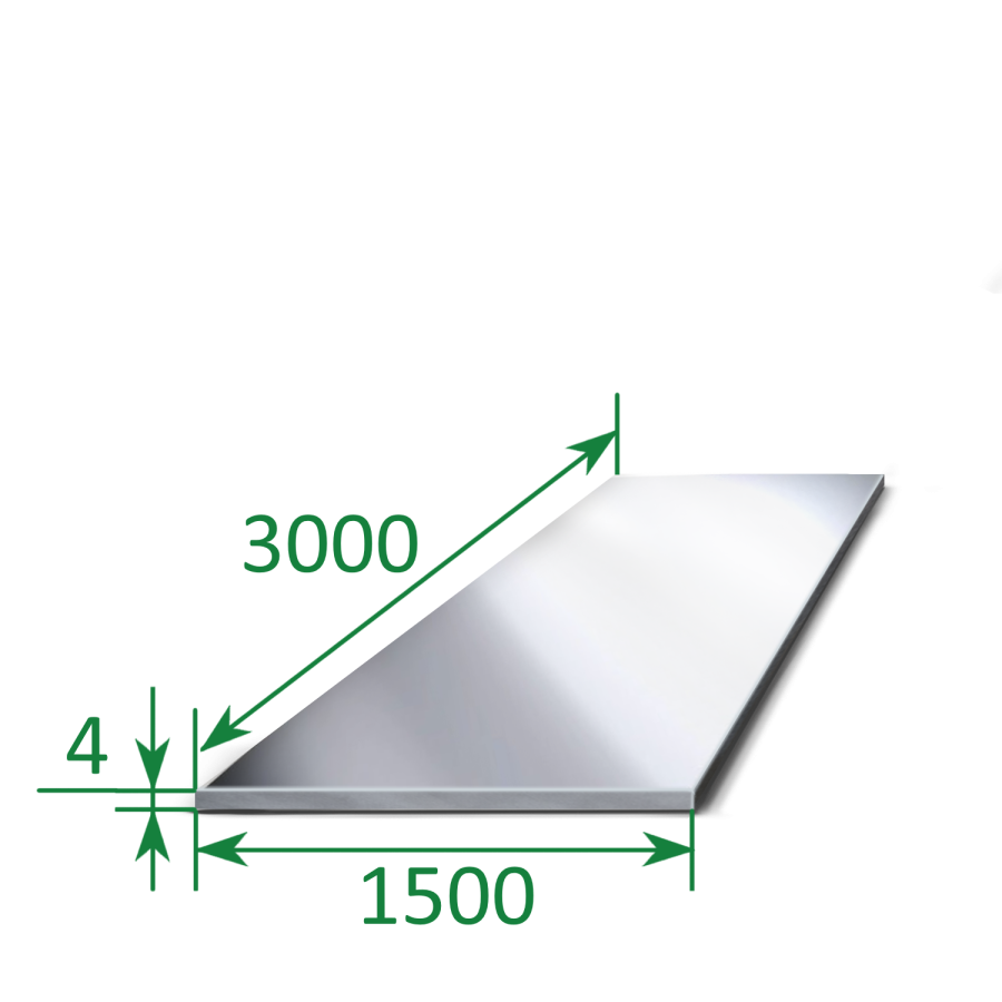Лист нержавеющий 4х1500х3000 Aisi 304