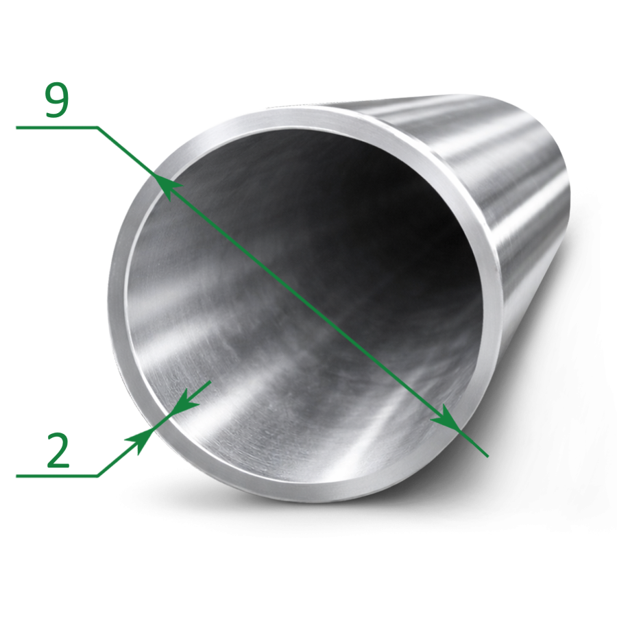 Труба нержавеющая бесшовная 9х2