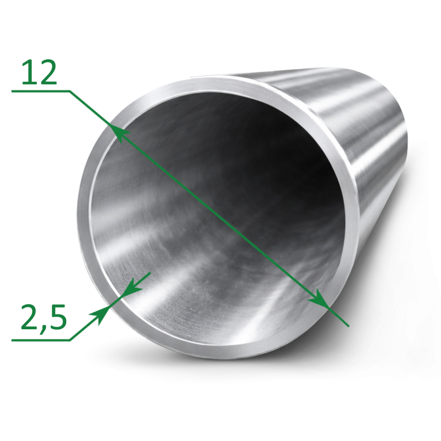 Труба нержавеющая бесшовная 12х2,5