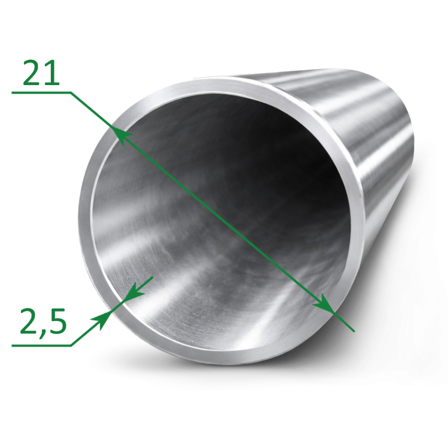 Труба нержавеющая бесшовная 21х2,5