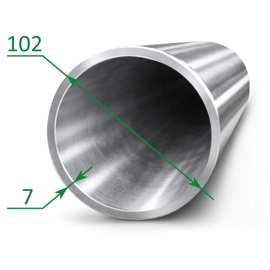 Труба нержавеющая бесшовная 102х7
