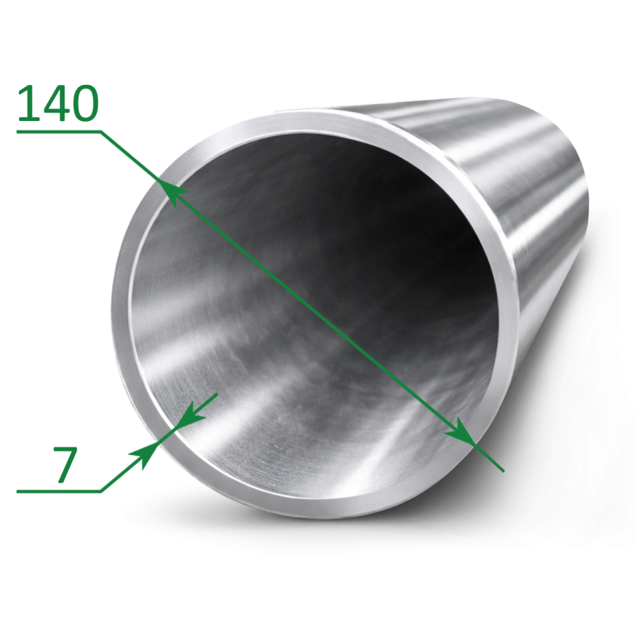 Труба нержавеющая бесшовная 140х7