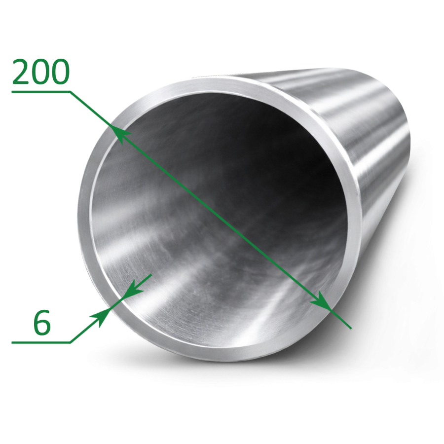 Труба нержавеющая бесшовная 200х6