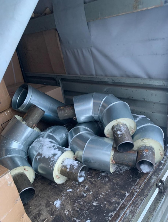 Отводы в ППУ ОЦ на погрузке в ПК СОТ